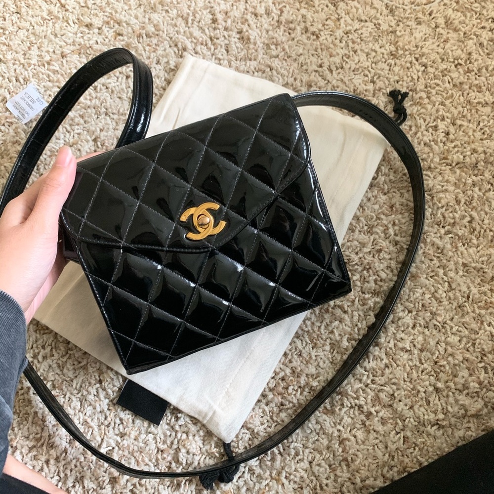 Vintage Chanel Patent Mini Square bag